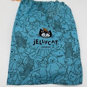 Jellycat London Blue Drawstring Dust Bag Plush Storage Tote